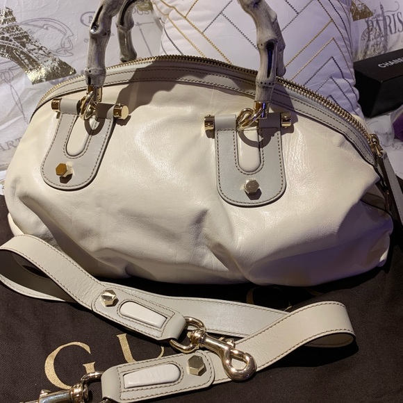 Gucci Handbags - GUCCI Horsebit IVORY LEATHER Convertible Satchel - NEW!!!! - PRICE FIRM!!!!